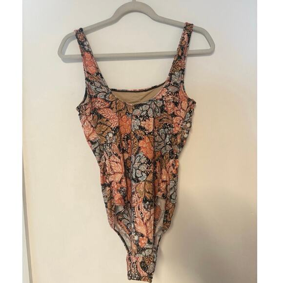 NWT A Pea In The Pod Square-Neck Maternity One Piece Swimsuit Floral Size M - Picture 6 of 6